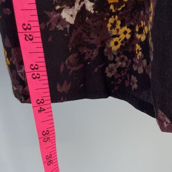 Knot Sisters Dress Women’s Size XS Long Sleeve Purple Floral Dress - Picture 8 of 10